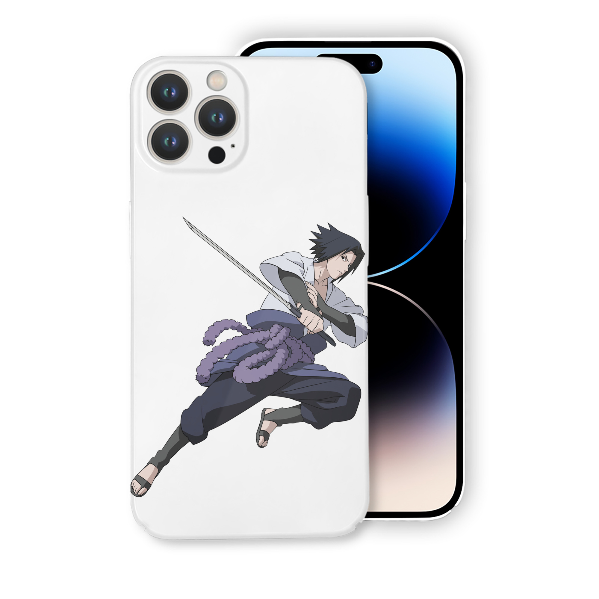 （画像用） NARUTO -ナルト- うちは サスケ Uchiha Sasuke 【iPhone 14シリーズ対応】ハードケース